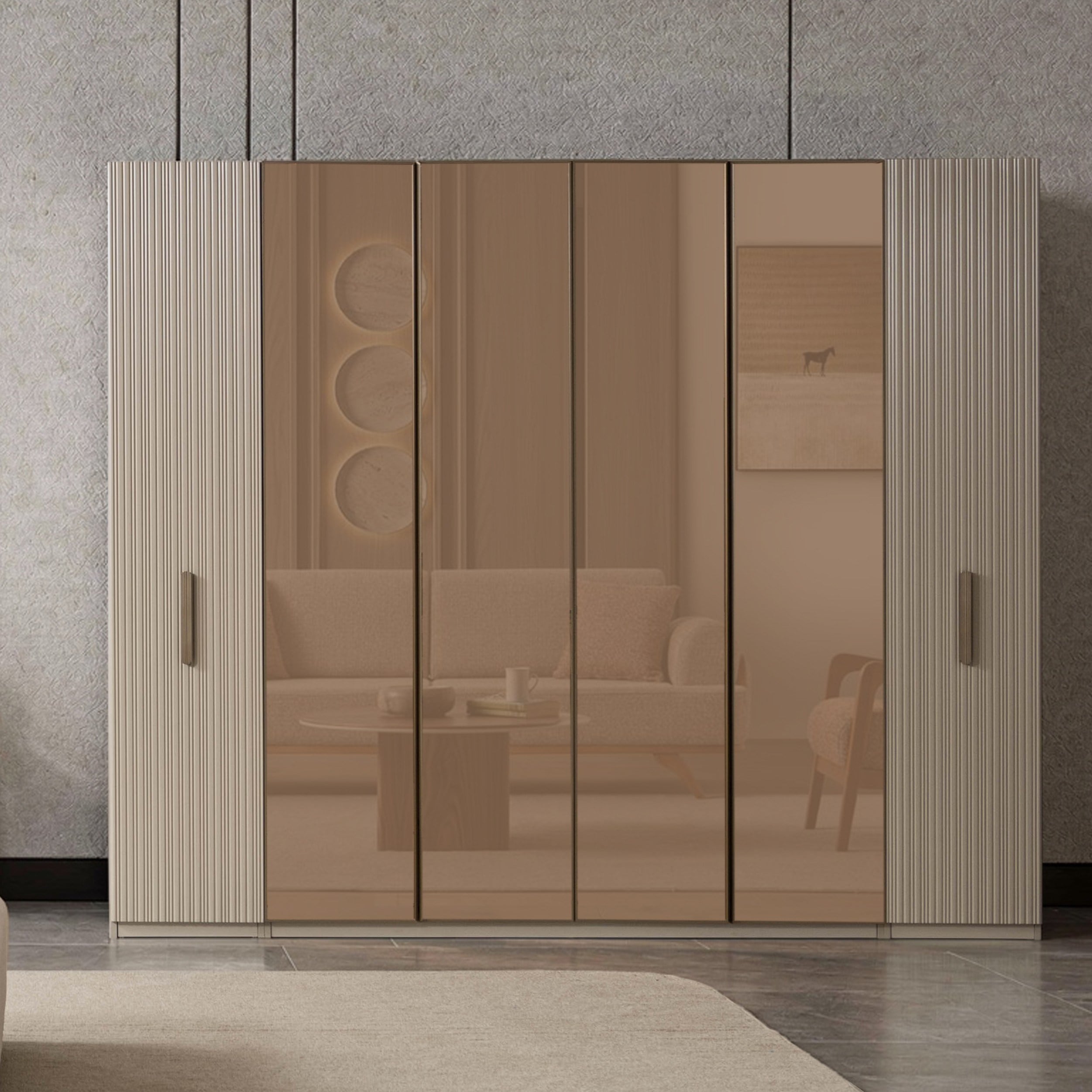 SERRA MODÜLER 6 KAPILI DOLAP 