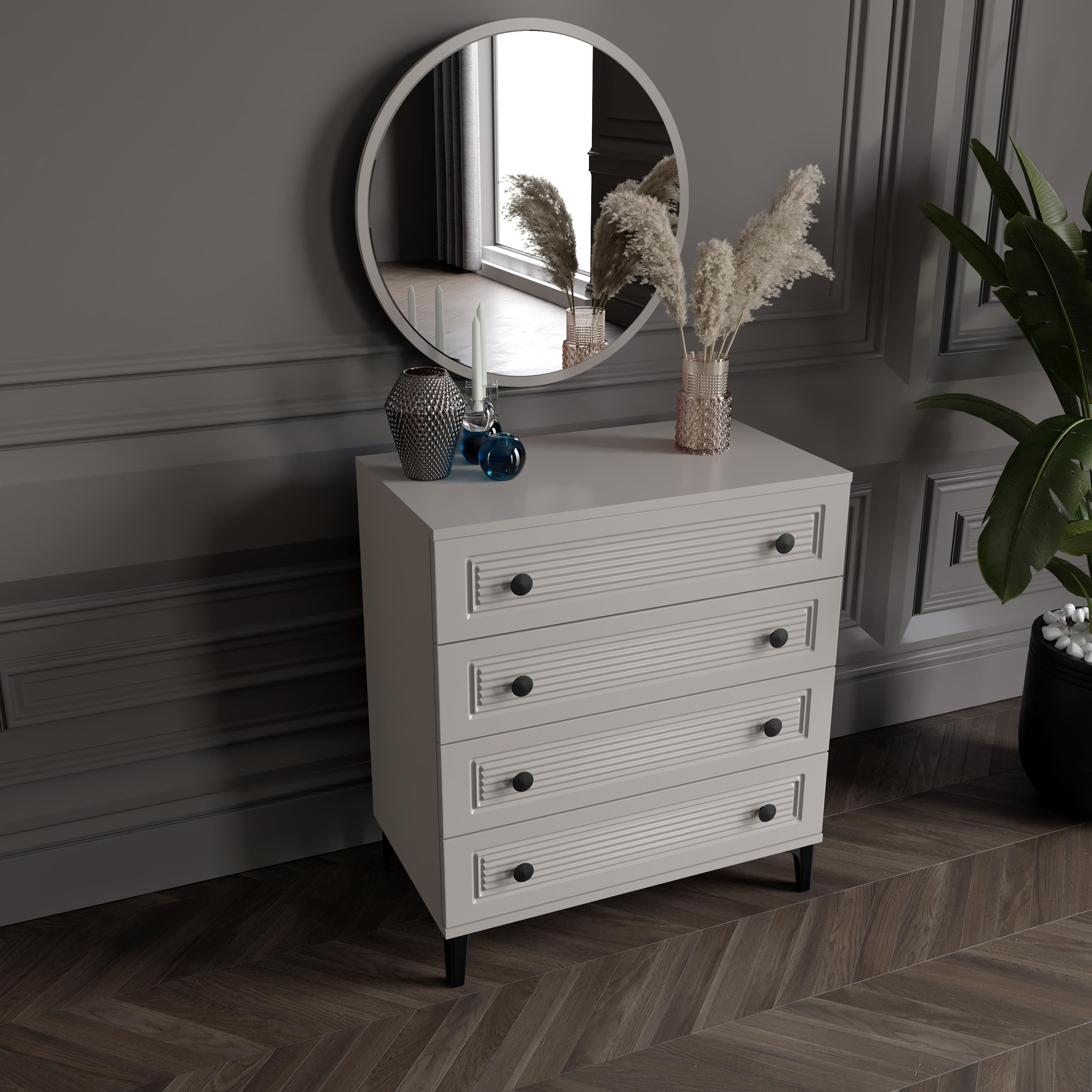 ZÜHRE AYNALI ŞİFONYER %100 MDF
