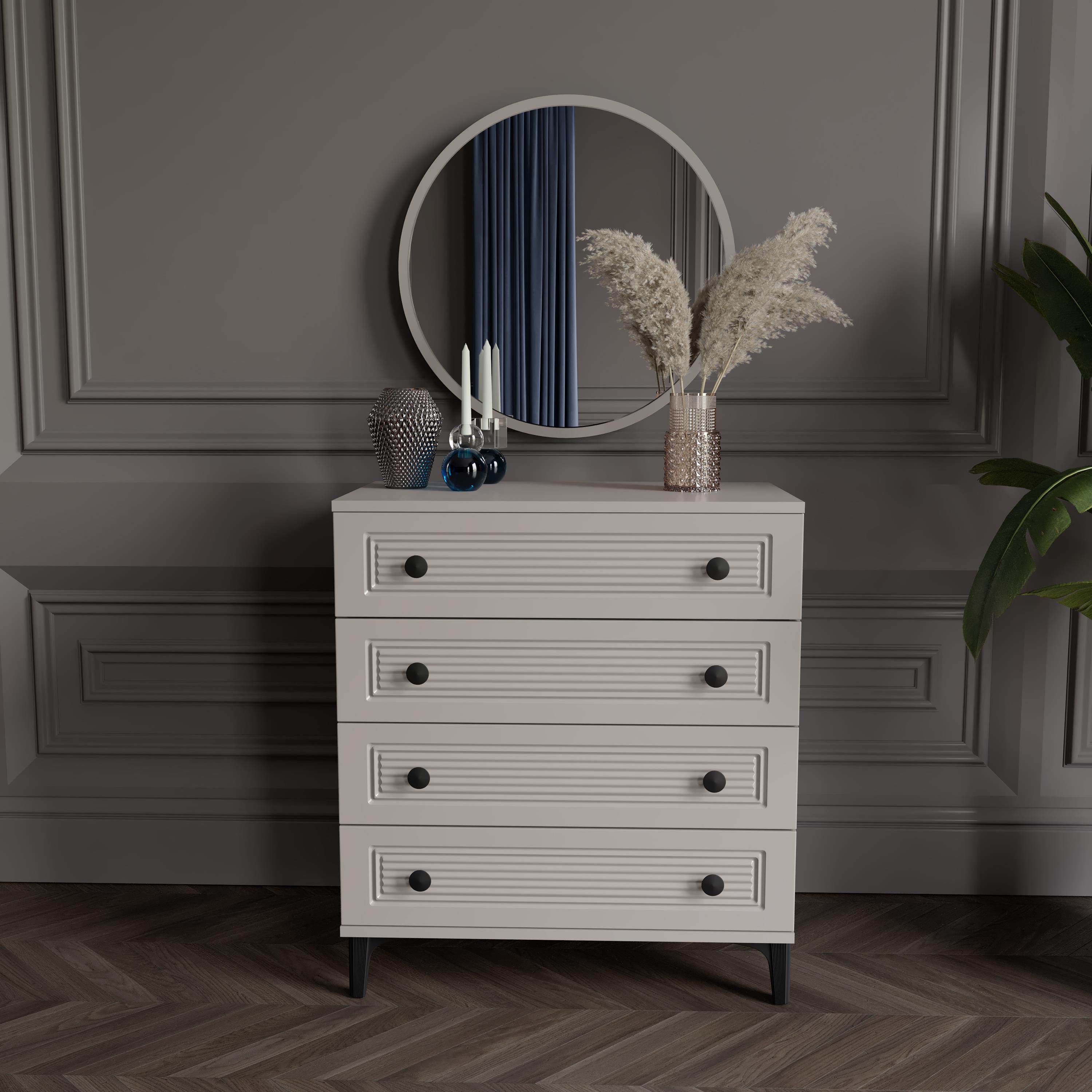 ZÜHRE AYNALI ŞİFONYER %100 MDF
