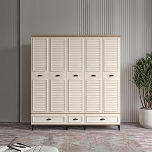  ÇAKRA 5 KAPILI DOLAP %100 MDF