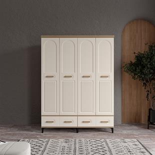  HAYYAM 4 KAPILI DOLAP %100 MDF