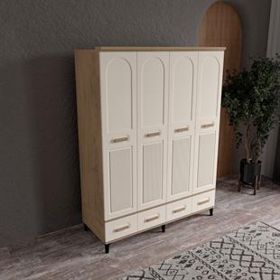  HAYYAM 4 KAPILI DOLAP %100 MDF