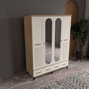  HAYYAM 4 KAPILI DOLAP %100 MDF