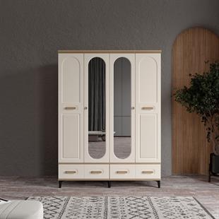  HAYYAM 4 KAPILI DOLAP %100 MDF