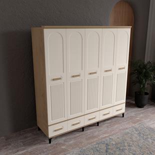  HAYYAM 5 KAPILI DOLAP %100 MDF