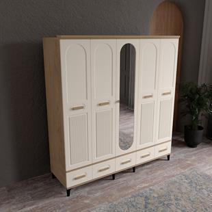  HAYYAM 5 KAPILI DOLAP %100 MDF