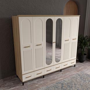  HAYYAM 6 KAPILI DOLAP %100 MDF