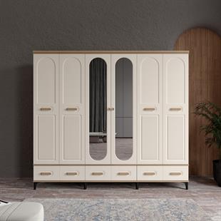  HAYYAM 6 KAPILI DOLAP %100 MDF