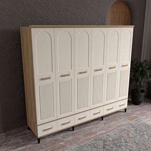  HAYYAM 6 KAPILI DOLAP %100 MDF