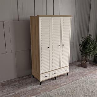  KİSRA 3 KAPILI DOLAP %100 MDF
