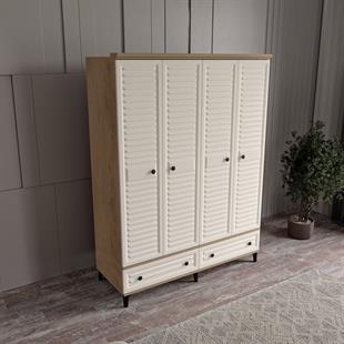  KİSRA 4 KAPILI DOLAP %100 MDF