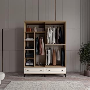  KİSRA 4 KAPILI DOLAP %100 MDF