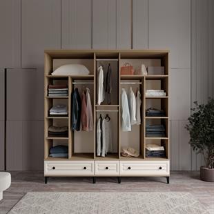  KİSRA 5 KAPILI DOLAP %100 MDF