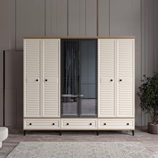  KİSRA 6 KAPILI DOLAP %100 MDF