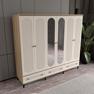  OSKAR 6 KAPILI DOLAP %100 MDF