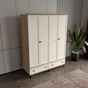  SARDUNYA 4 KAPILI DOLAP %100 MDF