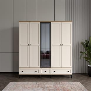  SARDUNYA 5 KAPILI DOLAP %100 MDF