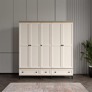  SARDUNYA 5 KAPILI DOLAP %100 MDF