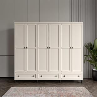  SARDUNYA 6 KAPILI AYTAŞI DOLAP %100 MDF