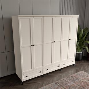  SARDUNYA 6 KAPILI AYTAŞI DOLAP %100 MDF