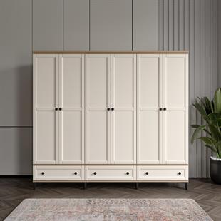  SARDUNYA 6 KAPILI DOLAP %100 MDF
