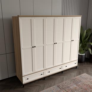  SARDUNYA 6 KAPILI DOLAP %100 MDF