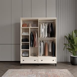  SARDUNYA AYTAŞI 4 KAPILI DOLAP %100 MDF