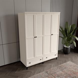  SARDUNYA AYTAŞI 4 KAPILI DOLAP %100 MDF