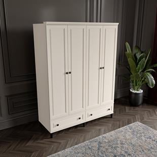  ZÜHRE 4 KAPILI DOLAP %100 MDF