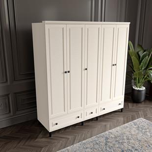  ZÜHRE 5 KAPILI DOLAP %100 MDF