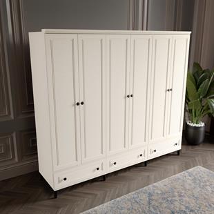  ZÜHRE 6 KAPILI DOLAP %100 MDF