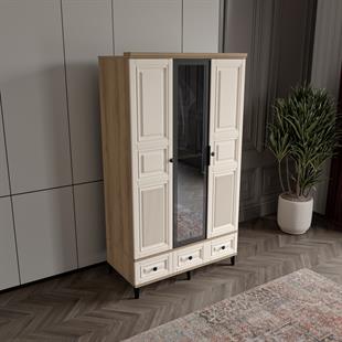  ZÜMER 3 KAPILI DOLAP %100 MDF