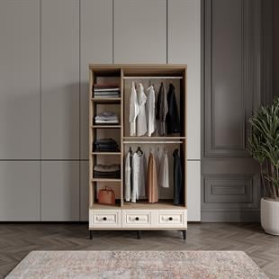  ZÜMER 3 KAPILI DOLAP %100 MDF