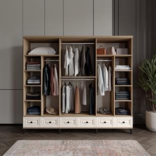  ZÜMER 6 KAPILI DOLAP %100 MDF