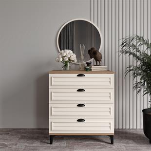 ÇAKRA AYNALI ŞİFONYER %100 MDF