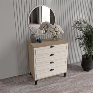 ÇAKRA AYNALI ŞİFONYER %100 MDF