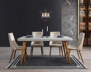 DUBAİ CEVİZ YEMEK MASASI