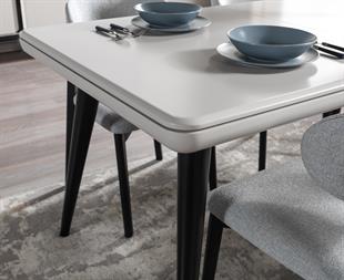 DUBAİ SİYAH YEMEK MASASI