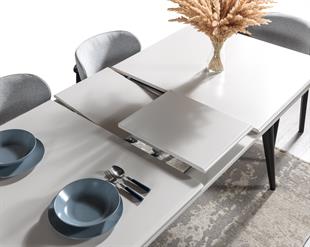 DUBAİ SİYAH YEMEK MASASI