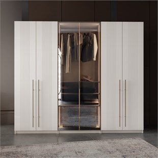 İZMİR MODÜLER 6 KAPILI DOLAP 
