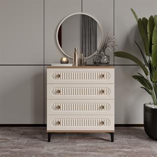 KİSRA AYNALI ŞİFONYER %100 MDF