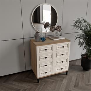 ZÜMER AYNALI ŞİFONYER %100 MDF