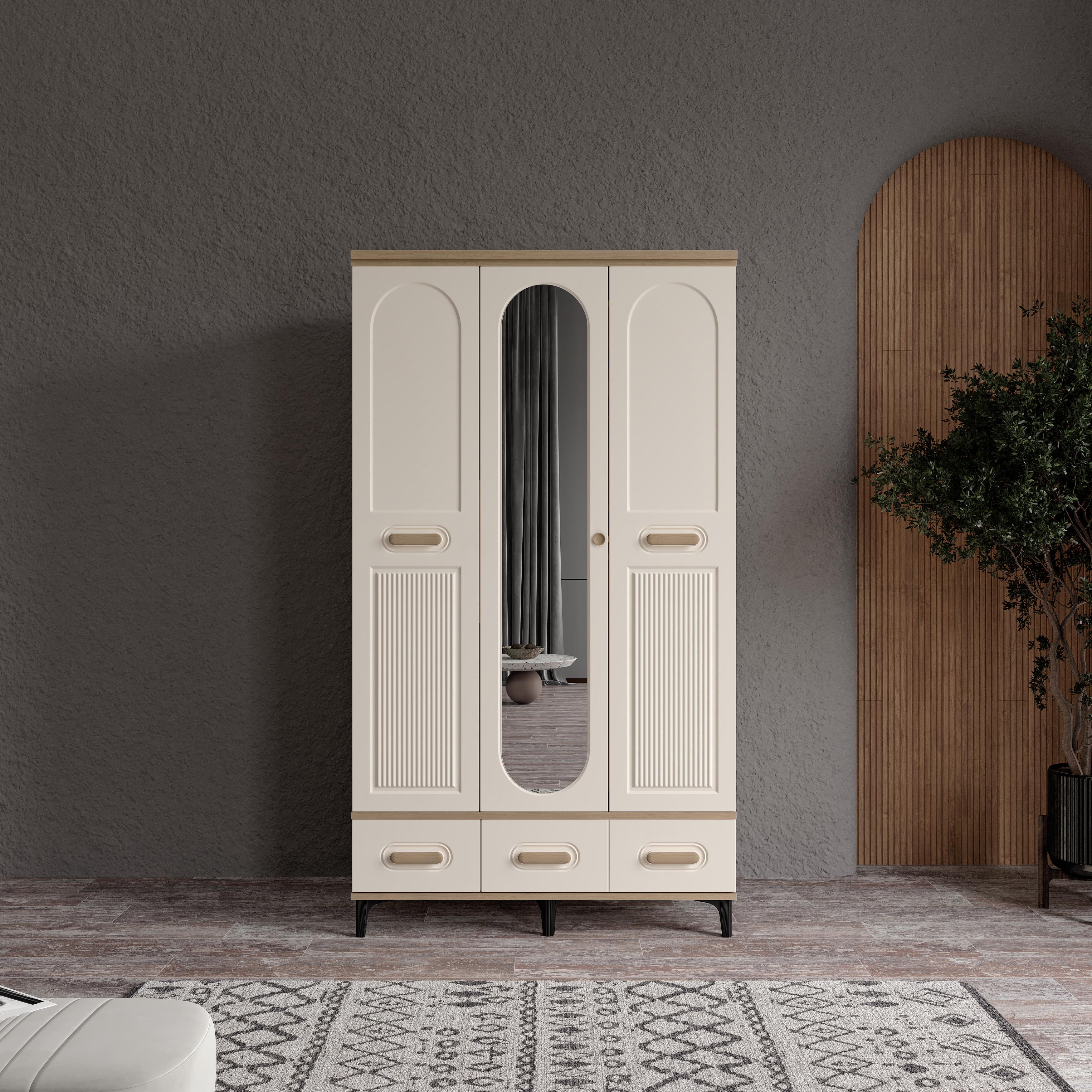  HAYYAM 3 KAPILI DOLAP %100 MDF