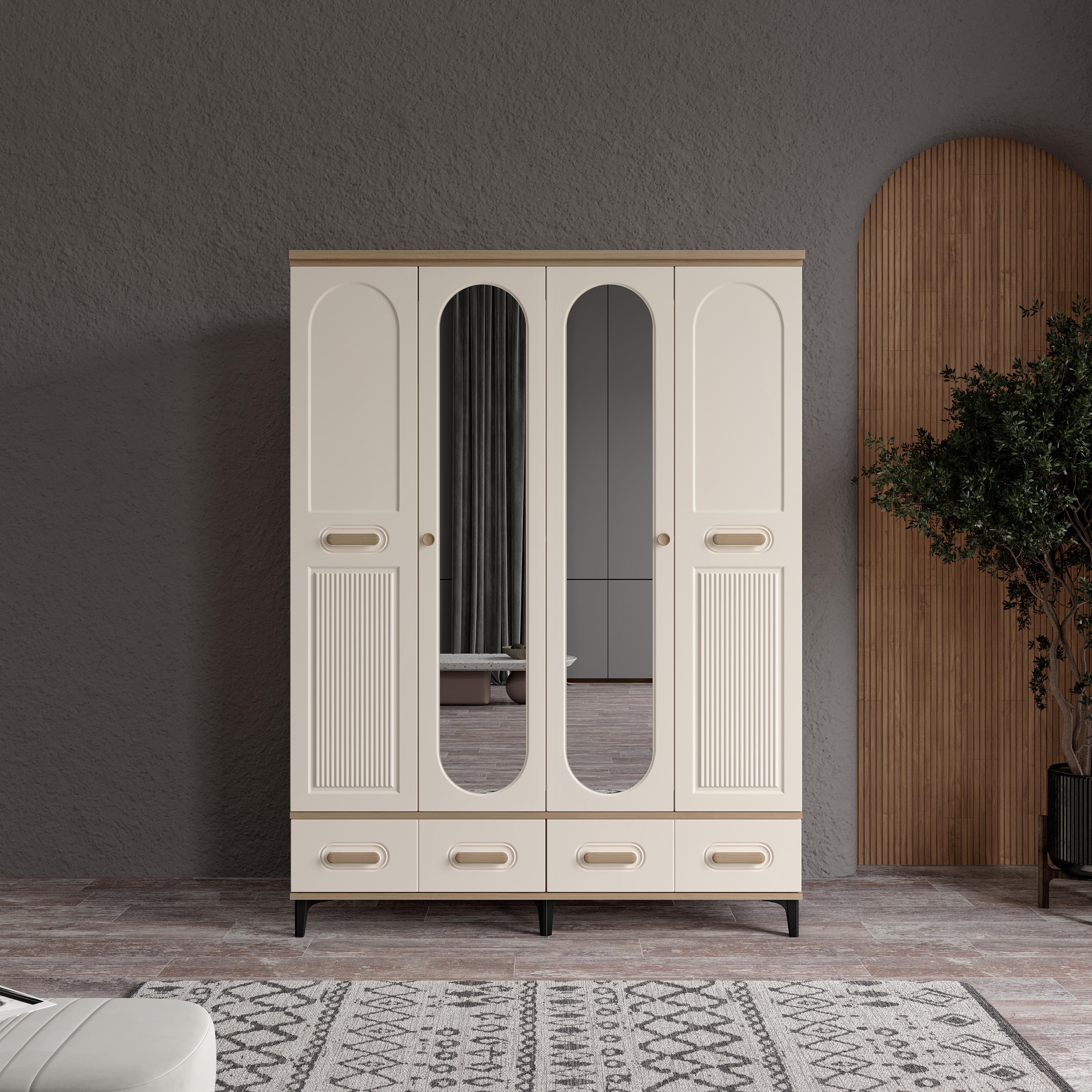  HAYYAM 4 KAPILI DOLAP %100 MDF