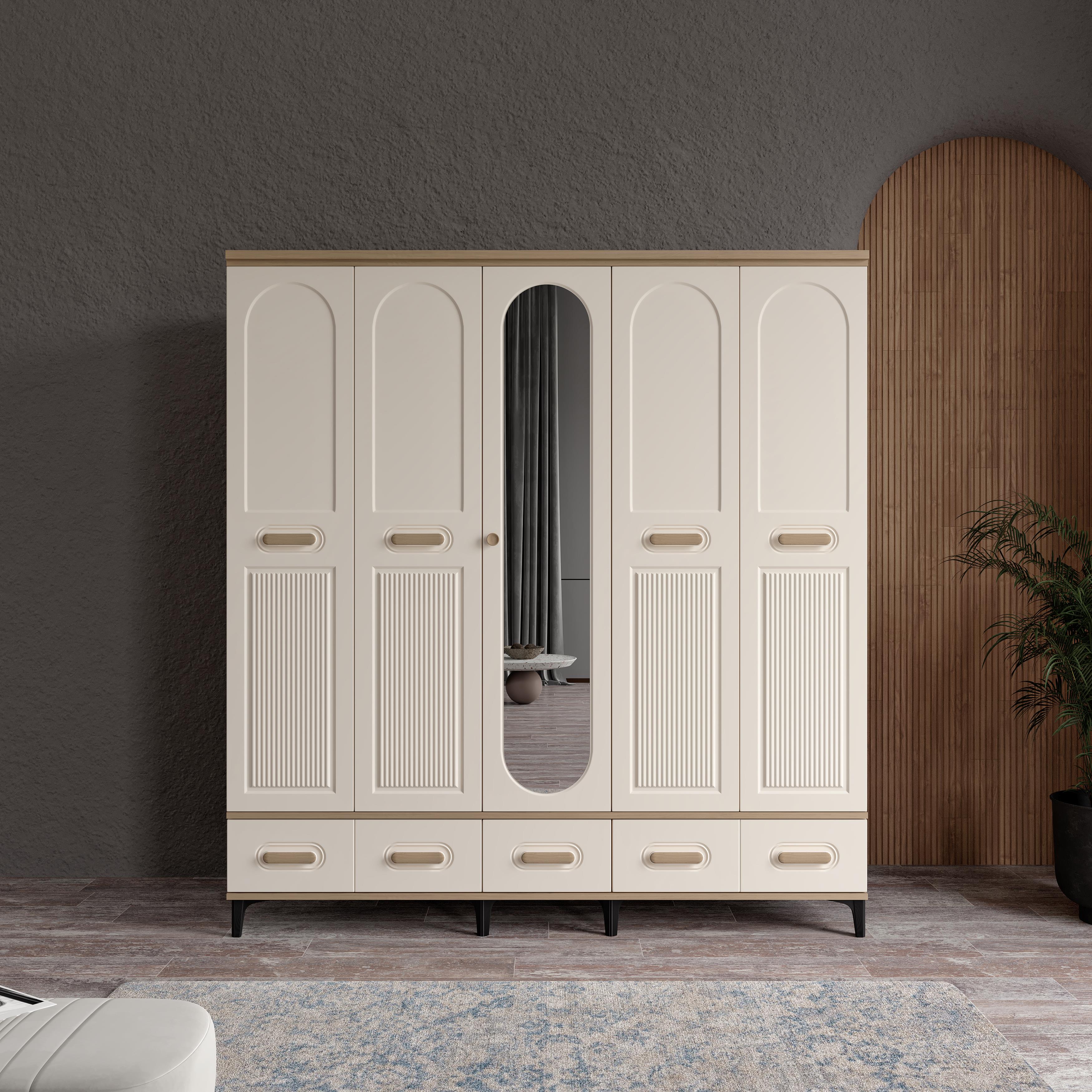  HAYYAM 5 KAPILI DOLAP %100 MDF