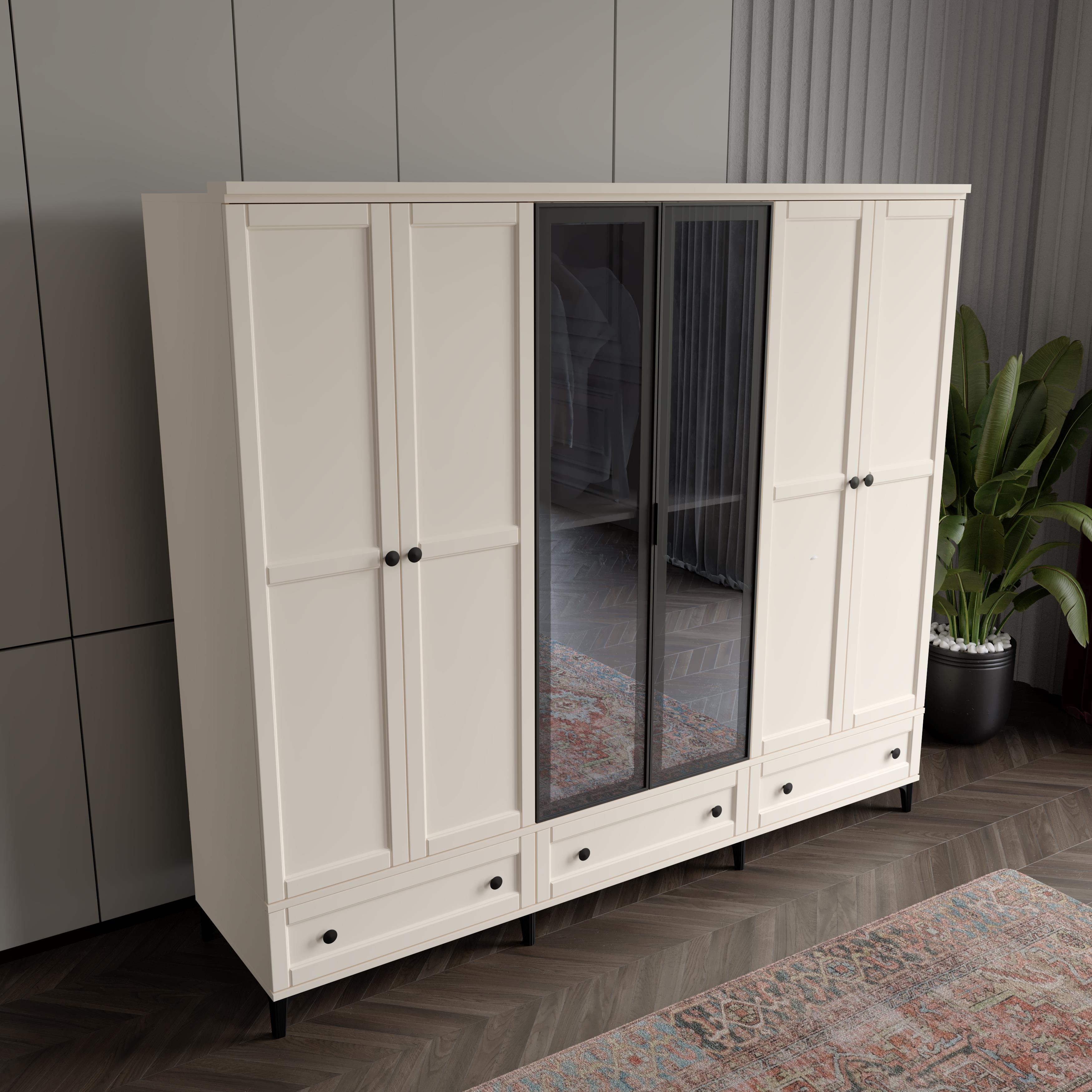 SARDUNYA 6 KAPILI AYTAŞI DOLAP %100 MDF