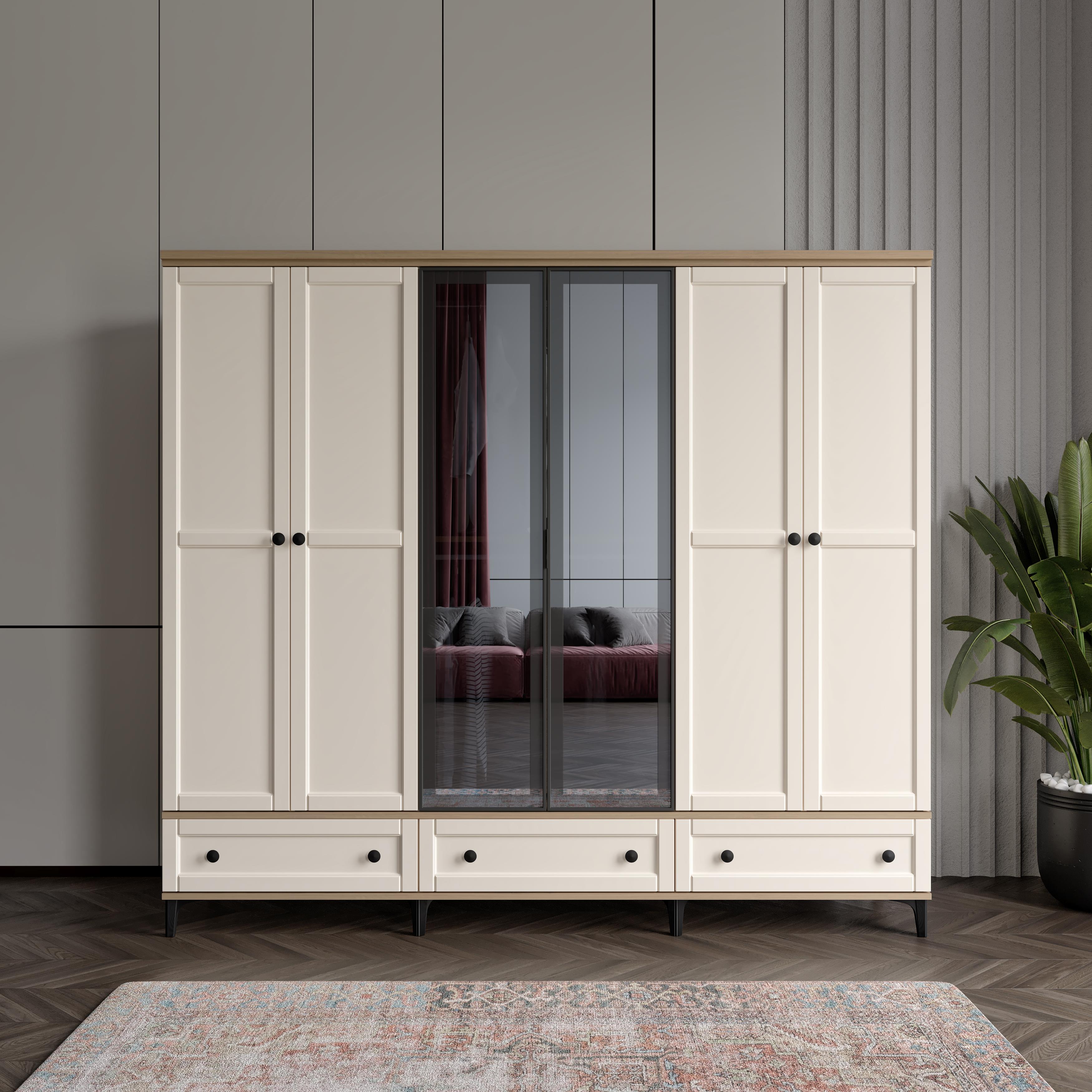  SARDUNYA 6 KAPILI DOLAP %100 MDF