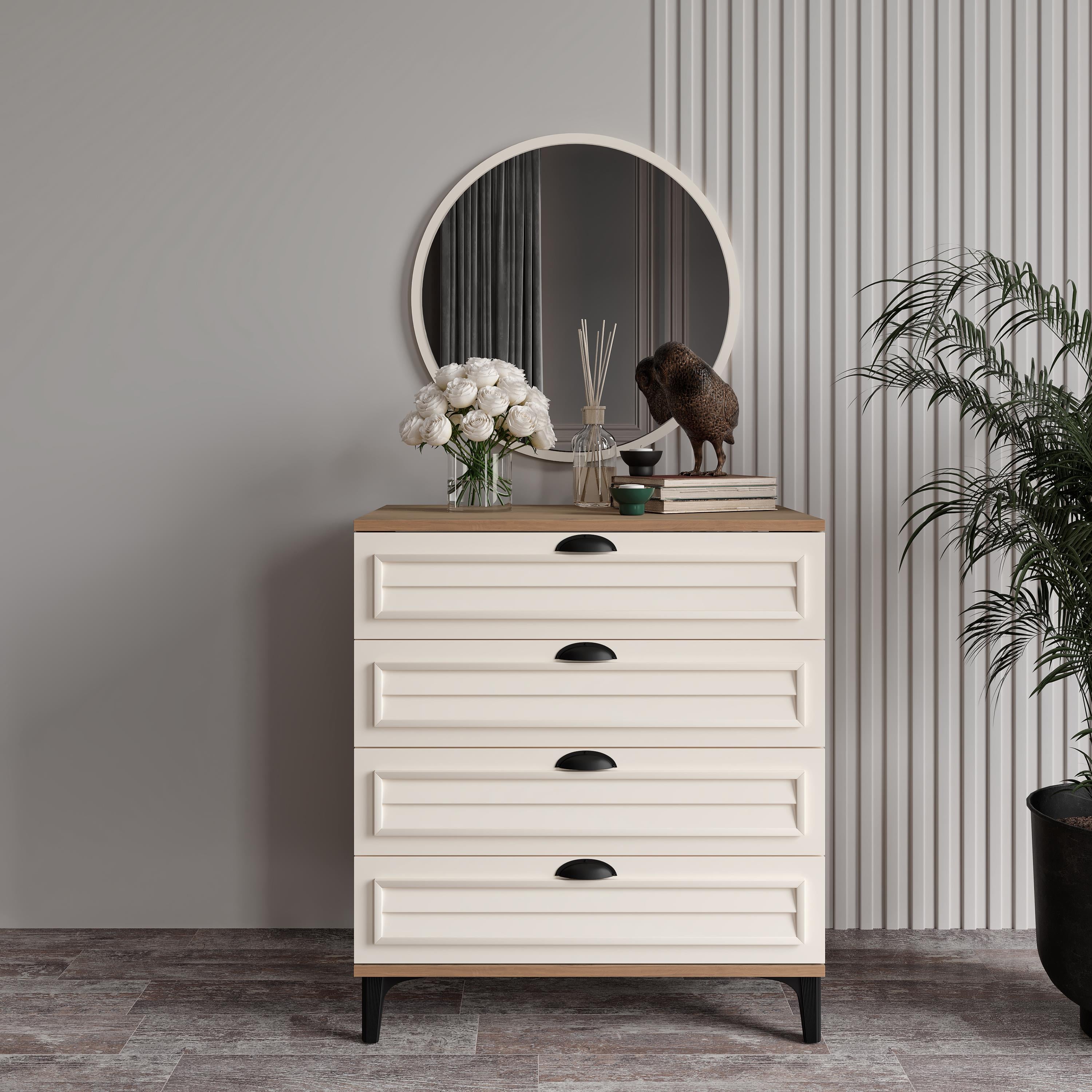 ÇAKRA AYNALI ŞİFONYER %100 MDF