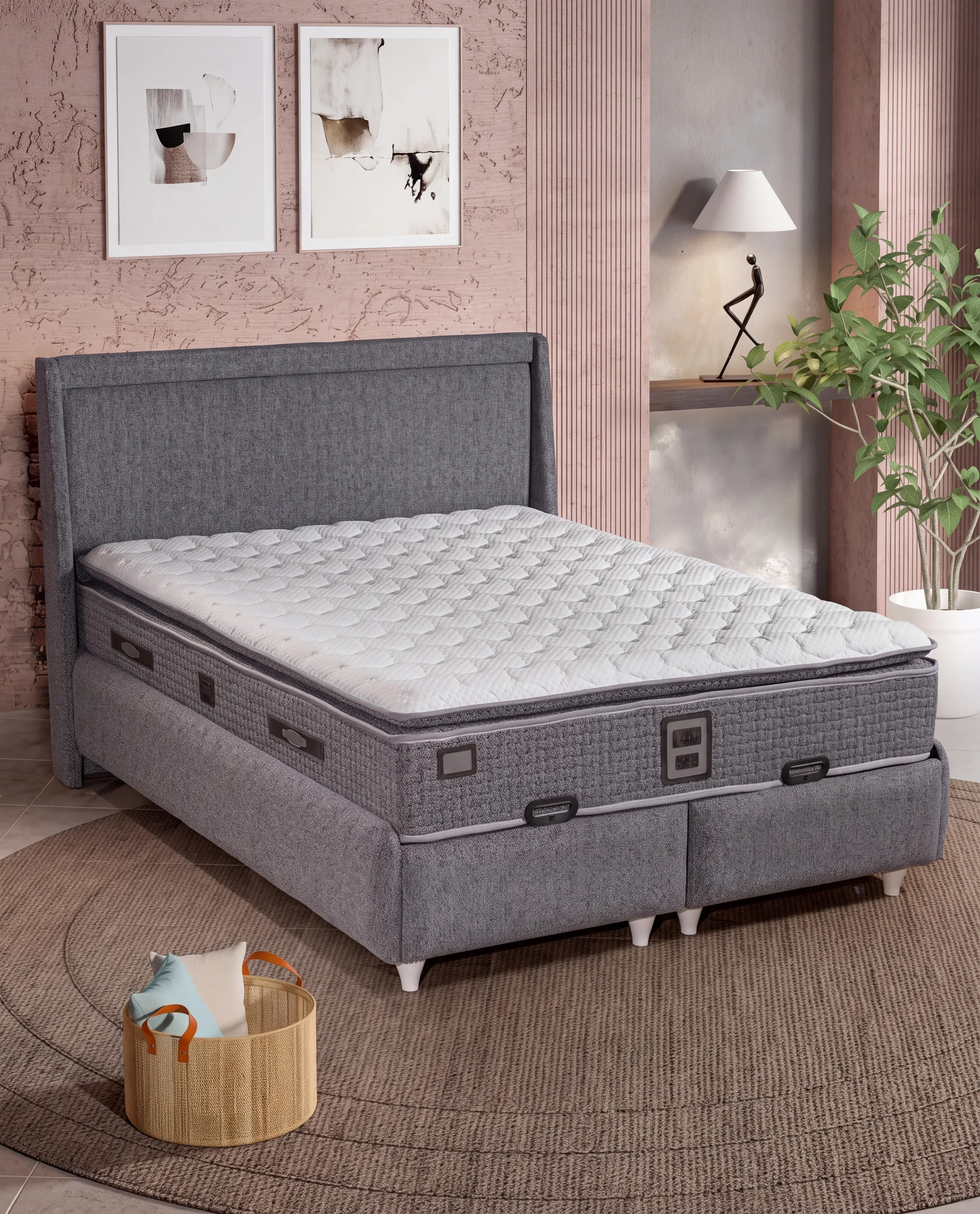 Safir Yatak Baza Başlık 160x200
