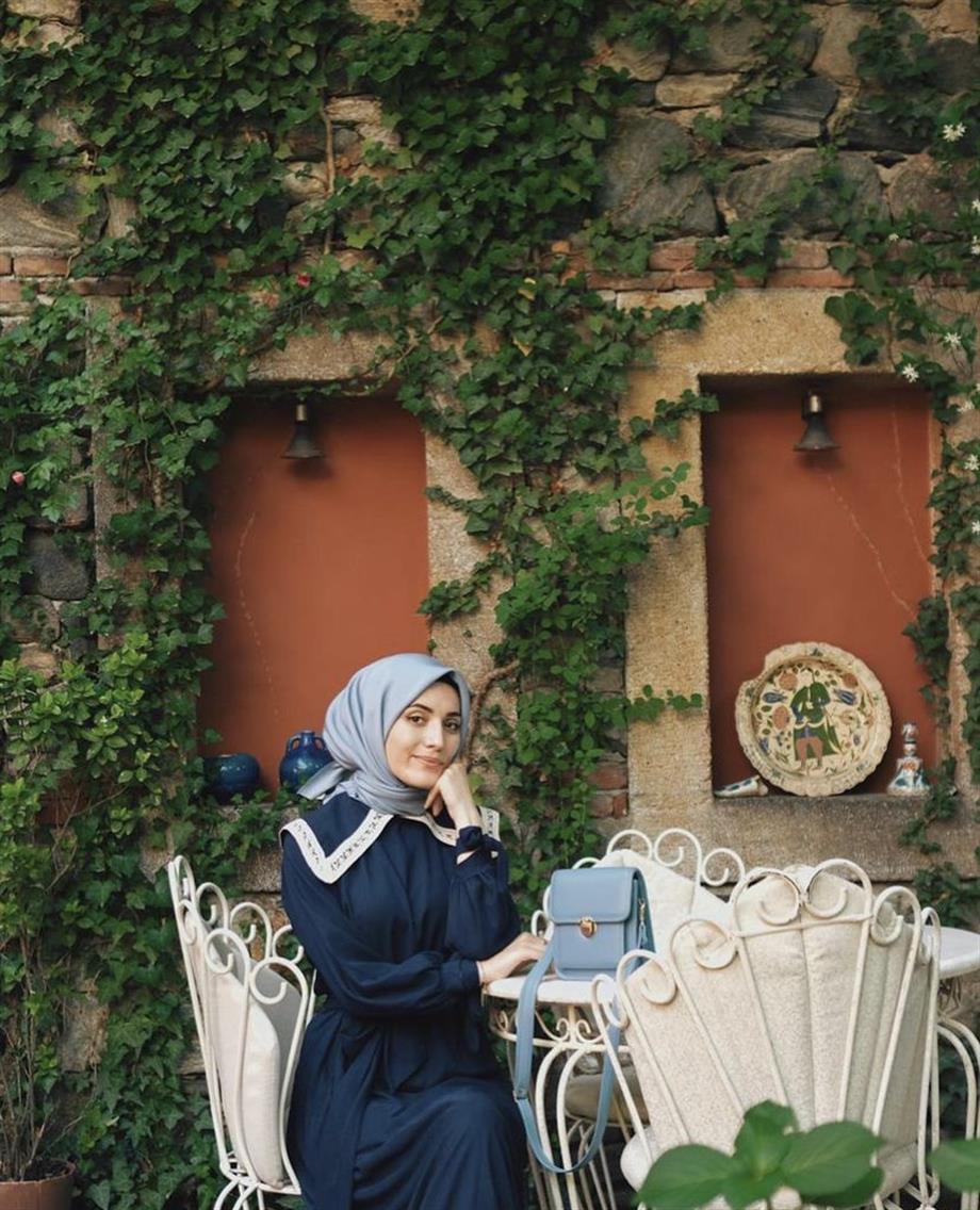 ÇALIKUŞU ELBİSE LACİVERT